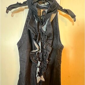 7 for all mankind denim mini dress. Stretch size S. Dark blue